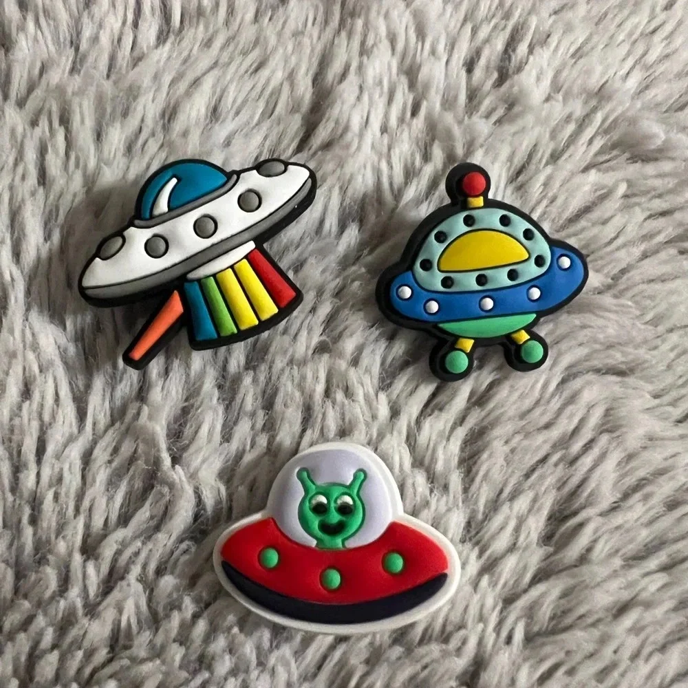 Alien UFO Croc Charms